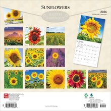 Load image into Gallery viewer, Browntrout Sunflowers 2026 12 x 12 Wall Calendar
