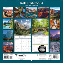 Load image into Gallery viewer, Turner National Parks 12x12 Photo 2026 Wall Calendar
