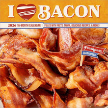 Load image into Gallery viewer, Browntrout I Love Bacon 2026 12 x 12 Wall Calendar
