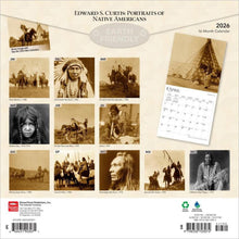Load image into Gallery viewer, Browntrout Edward S. Curtis Portraits of Native Ame 2026 12 x 12 Wall Calendar
