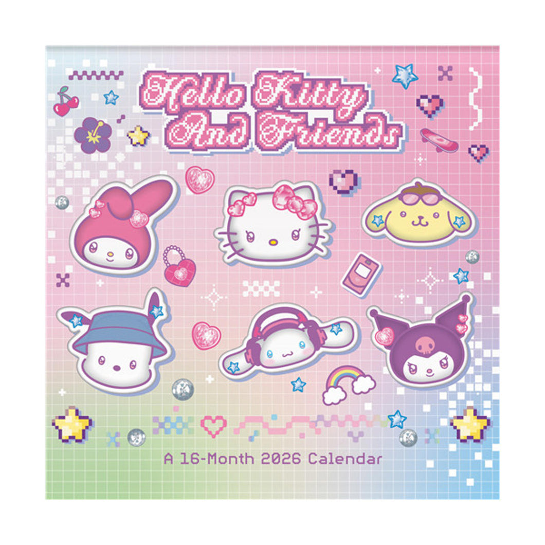 Trends International Hello Kitty & Friends 2026 7 x 7 Mini Calendar