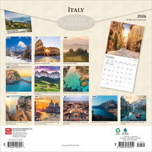Load image into Gallery viewer, Browntrout Italy 2026 12 x 12 Wall Calendar
