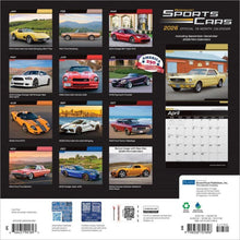 Load image into Gallery viewer, Browntrout American Sports Cars OFFICIAL 2026 12 x 12 Wall Calendar
