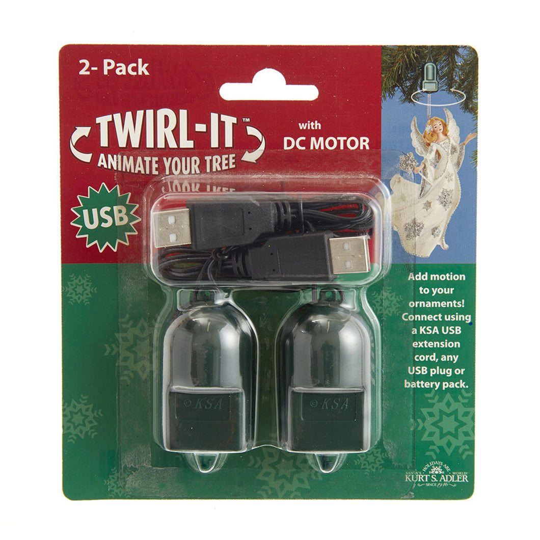 USB 2 Pack Twirl-It with DC Motor  USB0015