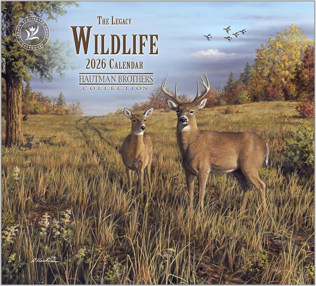 Legacy Wildlife 2026 Wall Calendar
