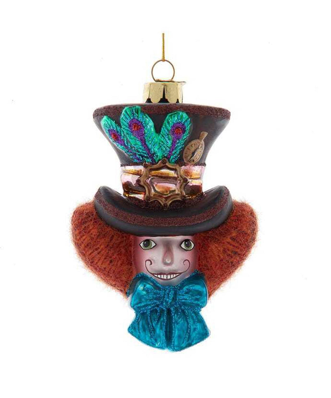 Noble Gems™ Glass Hatter Head Ornament NB1853H