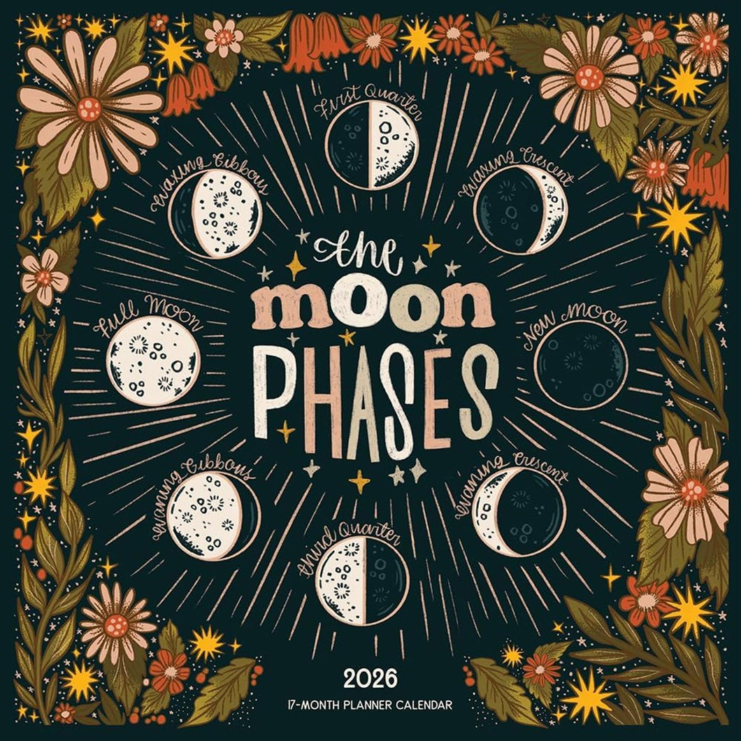 Sellers Publishing The Moon Phases 2026 17-Month Wall Planner
