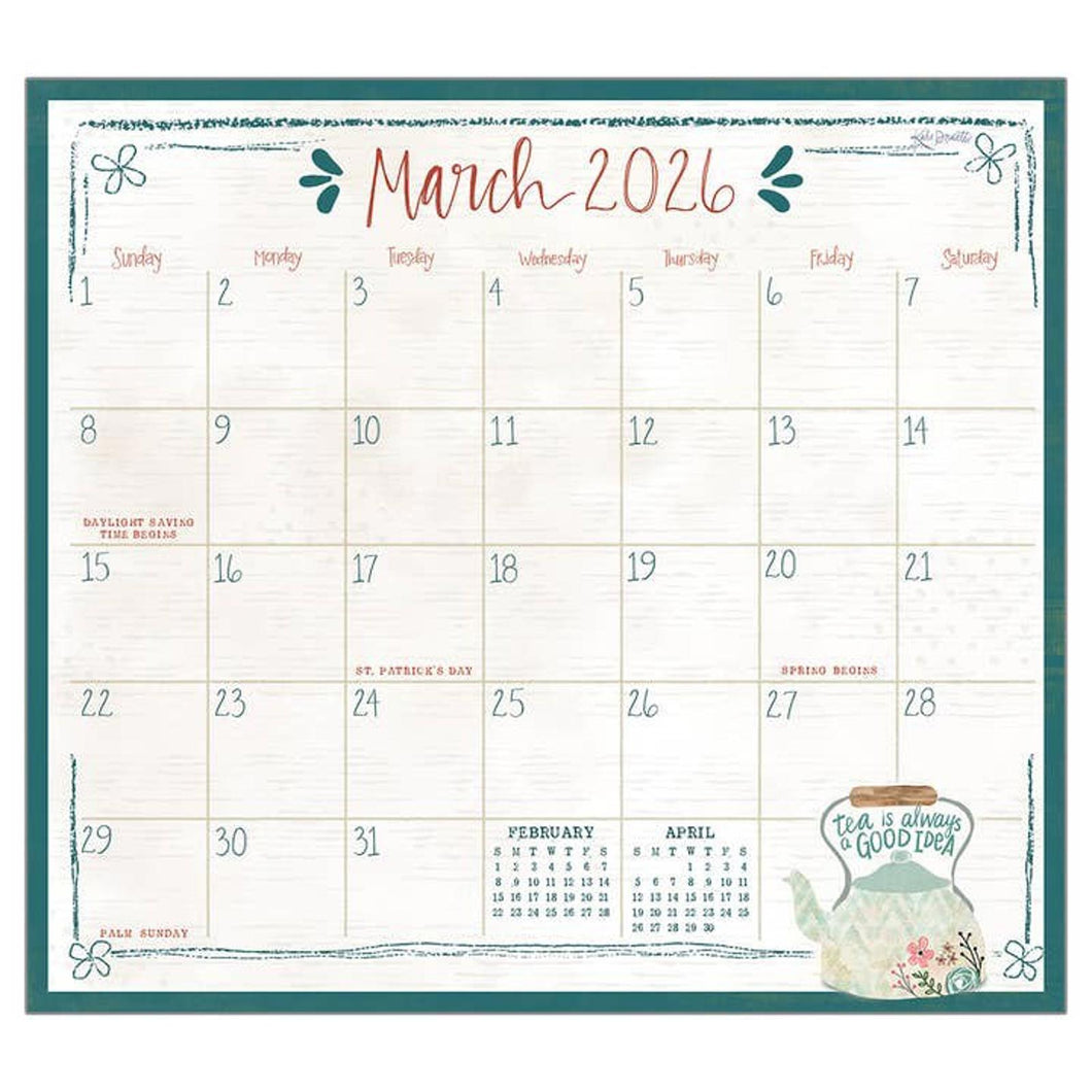 Legacy Tea Time 2026 Magnetic Calendar Pad