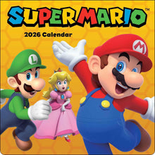 Load image into Gallery viewer, Harry Abrams Super Mario 12x12 2026 Wall Calendar
