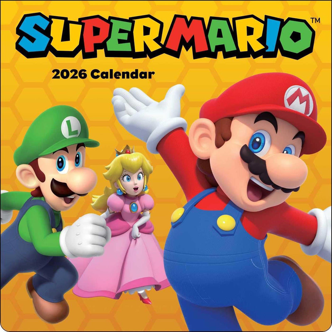 Harry Abrams Super Mario 12x12 2026 Wall Calendar