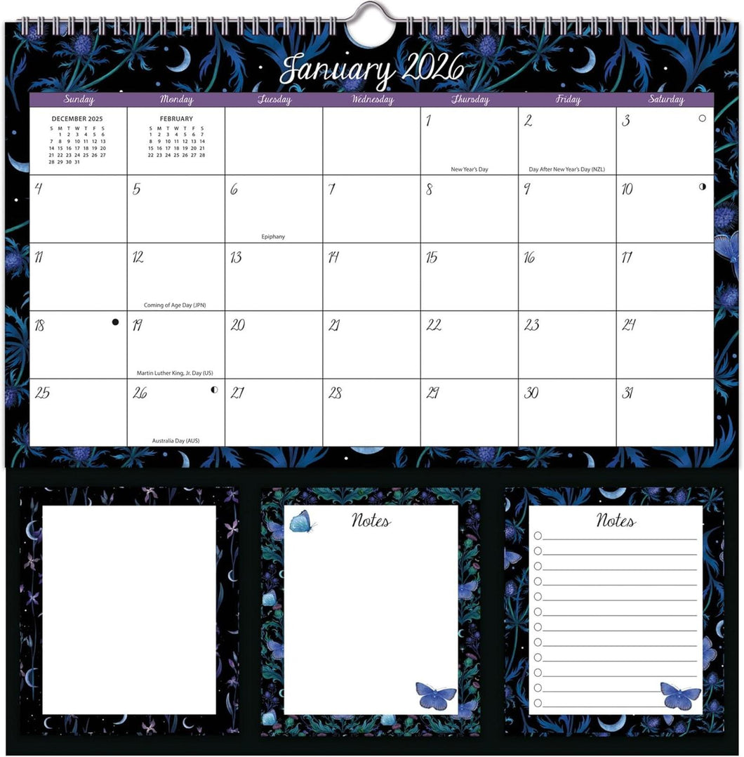 Turner Moonlight Magic 2026 Memomate Spiral Calendar