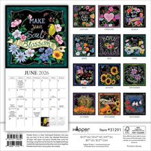 Load image into Gallery viewer, Browntrout You Can Grow Your Own Way 2026 7 x 7 Mini Calendar
