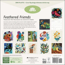 Load image into Gallery viewer, Amber Lotus Feathered Friends 12x12 2026 Wall Calendar
