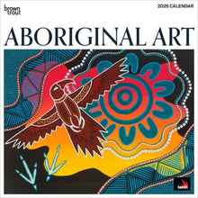 Load image into Gallery viewer, Browntrout Aboriginal Art 2026 12 x 12 Wall Calendar
