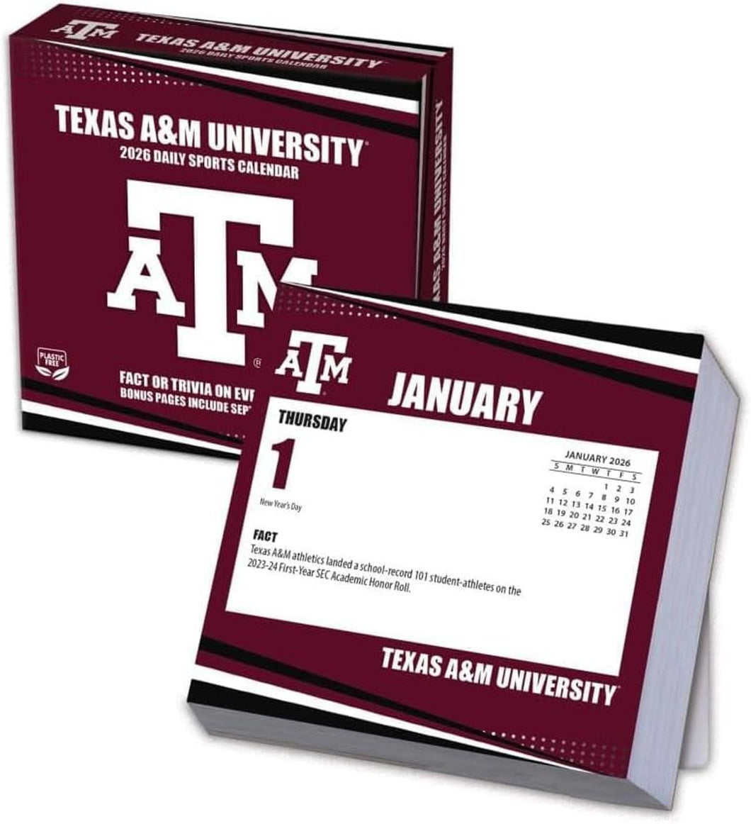 Turner Texas A&M Aggies 2026 Daily Box Calendar