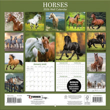 Load image into Gallery viewer, Turner Horses 12x12 Photo 2026 Wall Calendar
