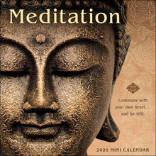 Load image into Gallery viewer, Amber Lotus Meditation 2026 7 x 7 Mini Calendar
