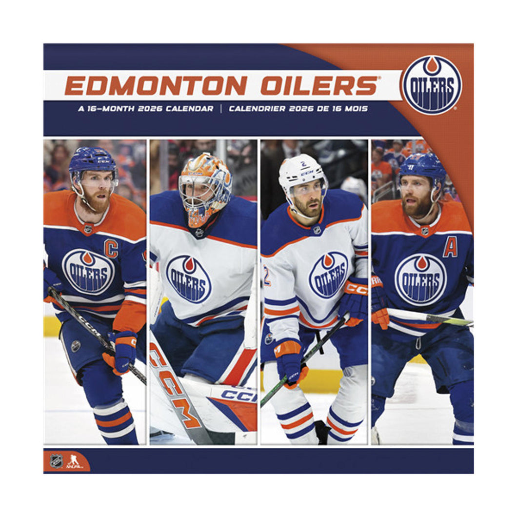 Trends International Edmonton Oilers 2026 12 x 12 Wall Calendar