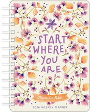 Load image into Gallery viewer, Amber Lotus Meera Lee Patel 2026 Weekly Planner Calendar
