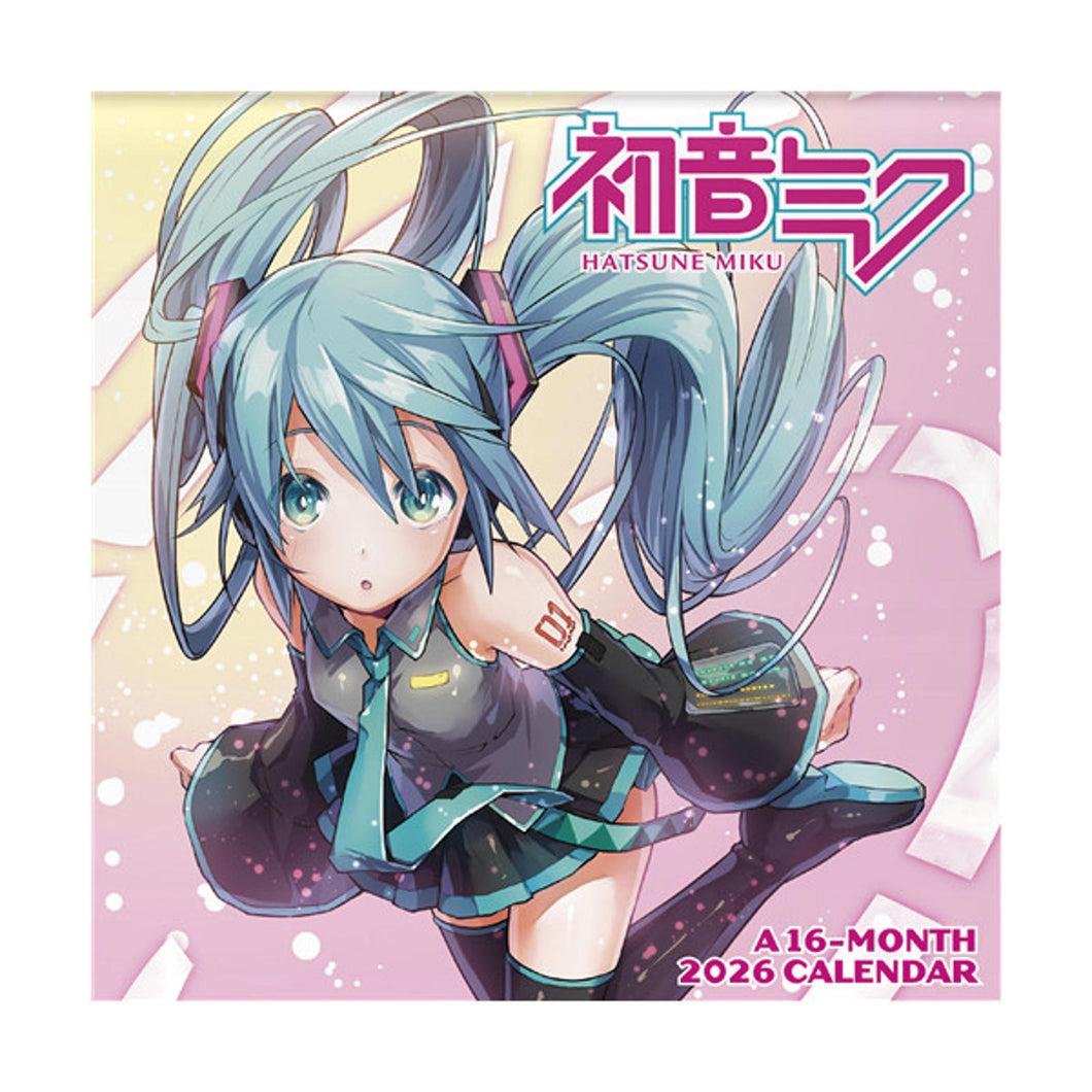 Trends International Hatsune Miku 2026 7 x 7 Mini Calendar