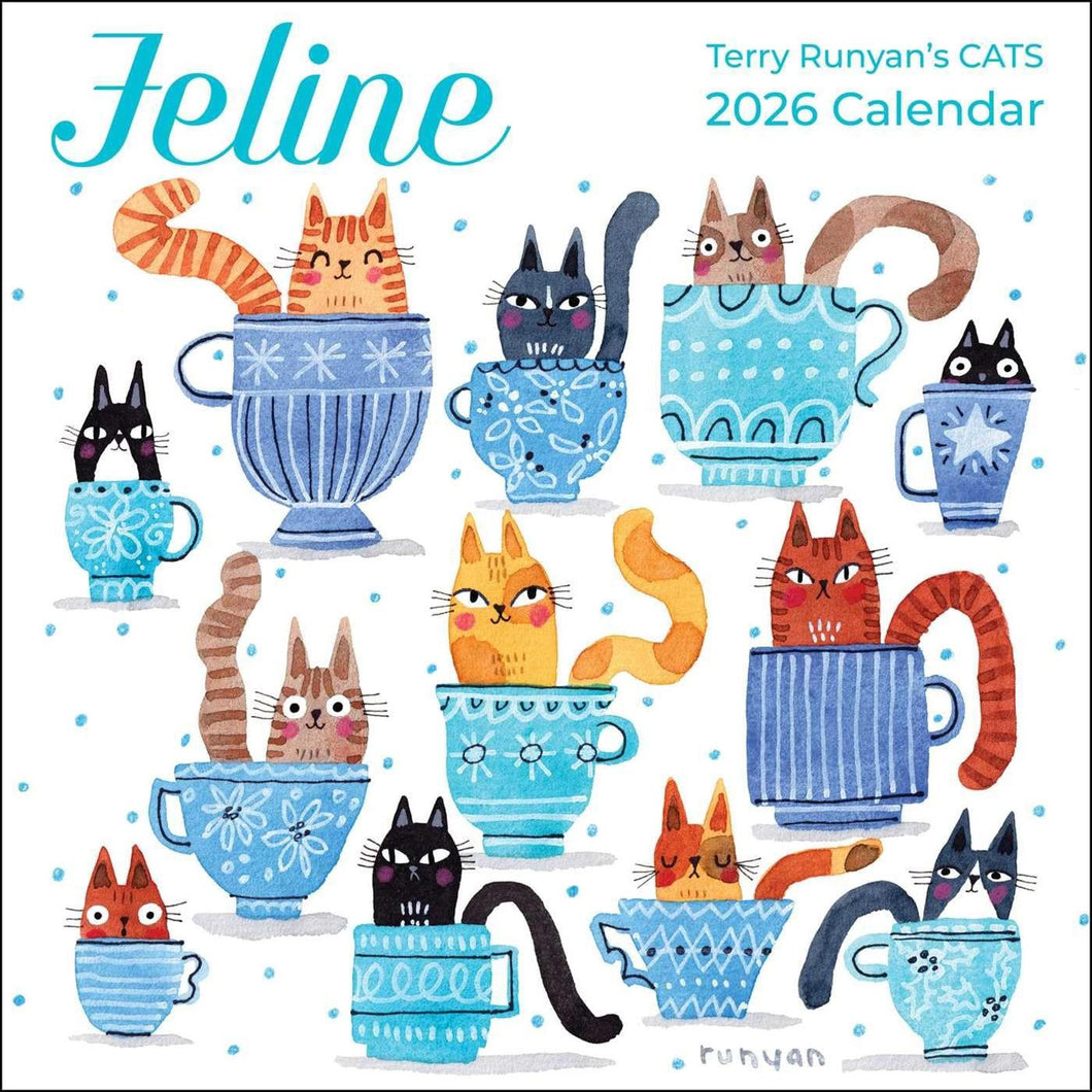 Andrews McMeel Feline 12x12 2026 Wall Calendar