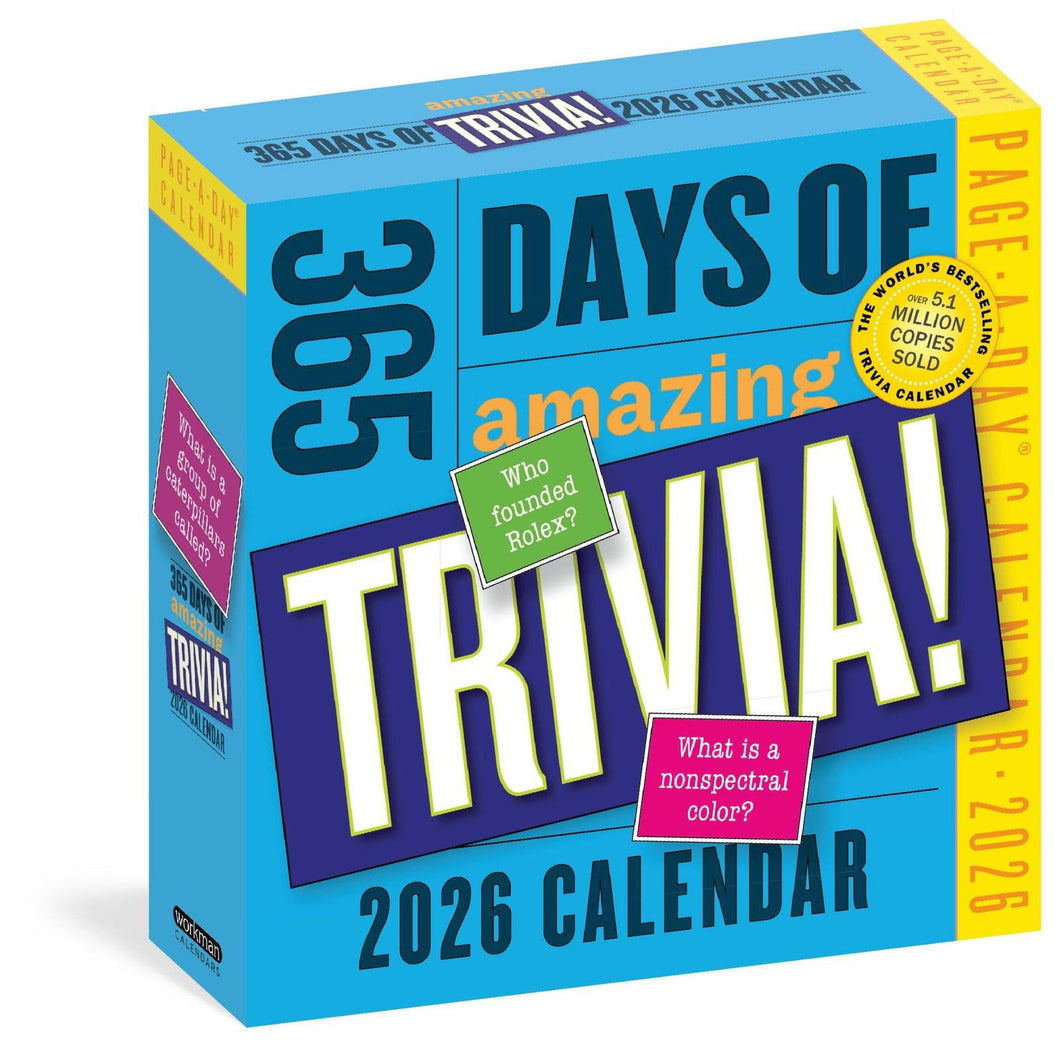 Workman 365 Days of Amazing Trivia 2026 Page-A-Day Calendar