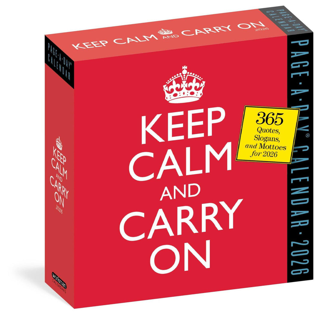 Workman Keep Calm and Carry On 2026 Page-A-Day Calendar