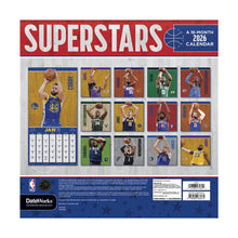 Load image into Gallery viewer, Trends International NBA Superstars 2026 12 x 12 Wall Calendar
