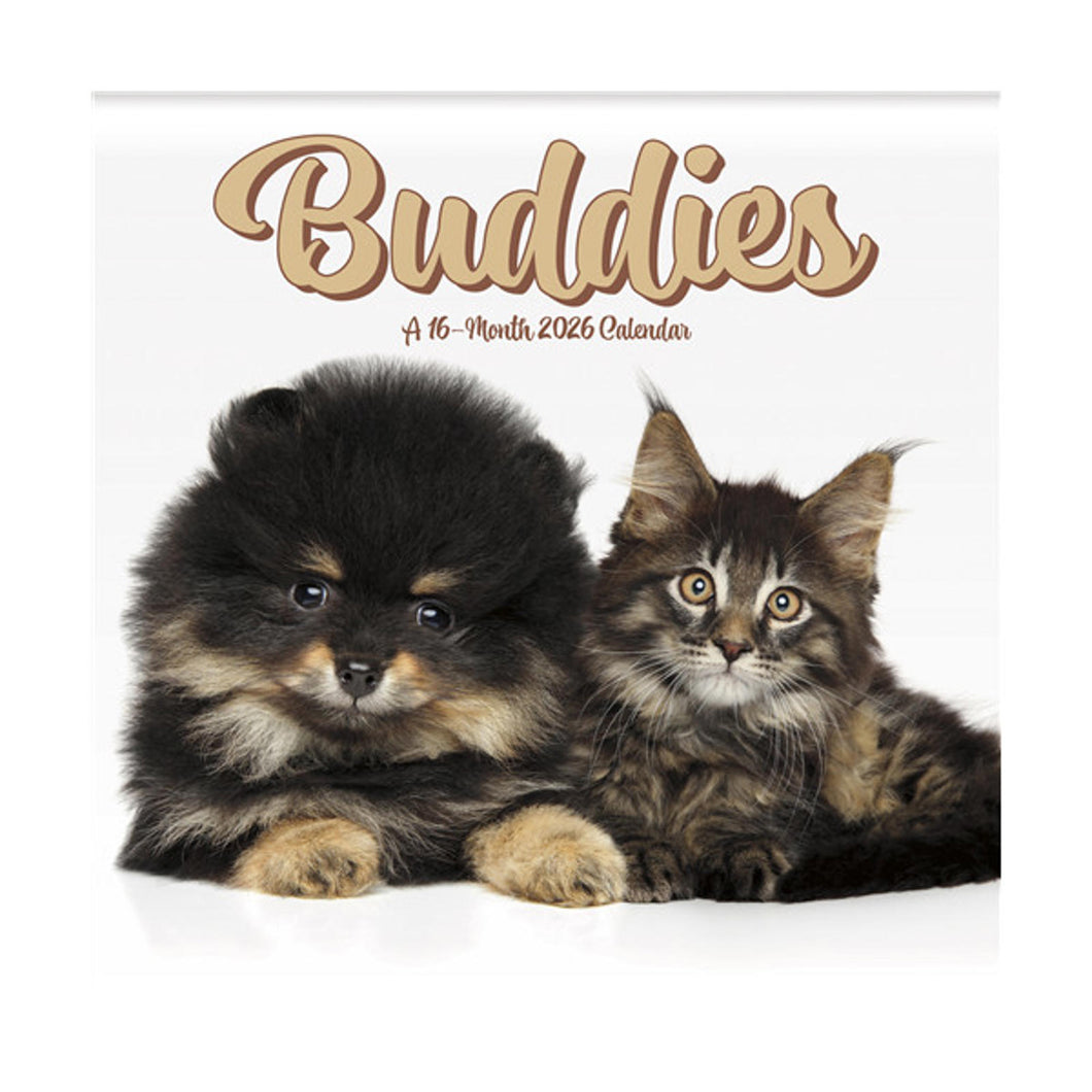 Trends International Buddies 2026 7 x 7 Mini Calendar