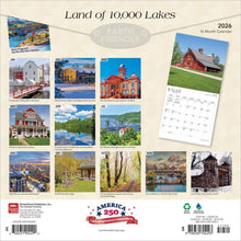 Load image into Gallery viewer, Browntrout Land of 10 000 Lakes 2026 12 x 12 Wall Calendar
