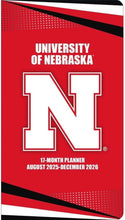 Load image into Gallery viewer, Turner Nebraska Cornhuskers 2026 17-Month Pocket Planner
