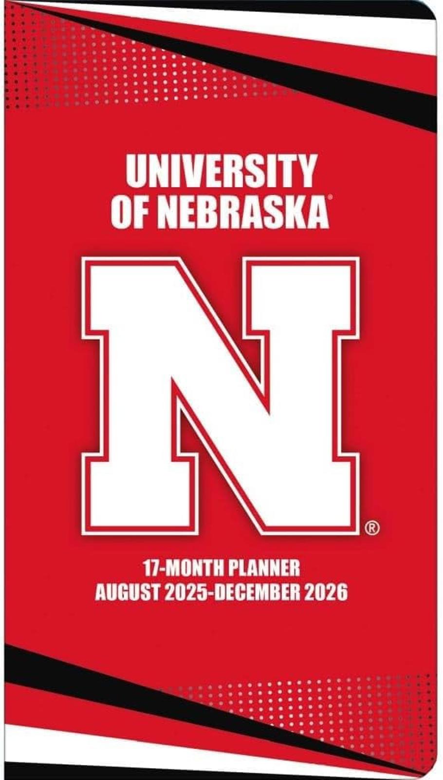 Turner Nebraska Cornhuskers 2026 17-Month Pocket Planner