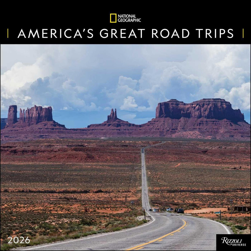 Universe National Geographic: America's Great Road Tr 12x12 2026 Wall Calendar