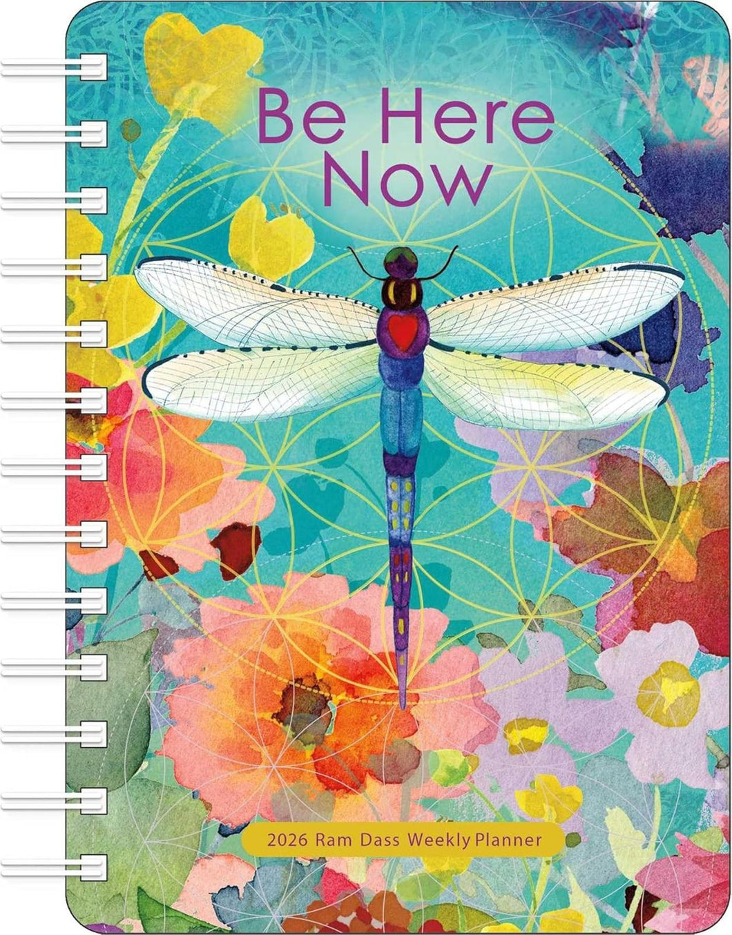 Amber Lotus Be Here Now 2026 Weekly Planner Calendar