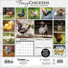 Load image into Gallery viewer, Turner Fancy Chickens 12x12 Photo 2026 Wall Calendar
