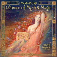 Load image into Gallery viewer, Amber Lotus Women of Myth &amp; Magic 12x12 2026 Wall Calendar
