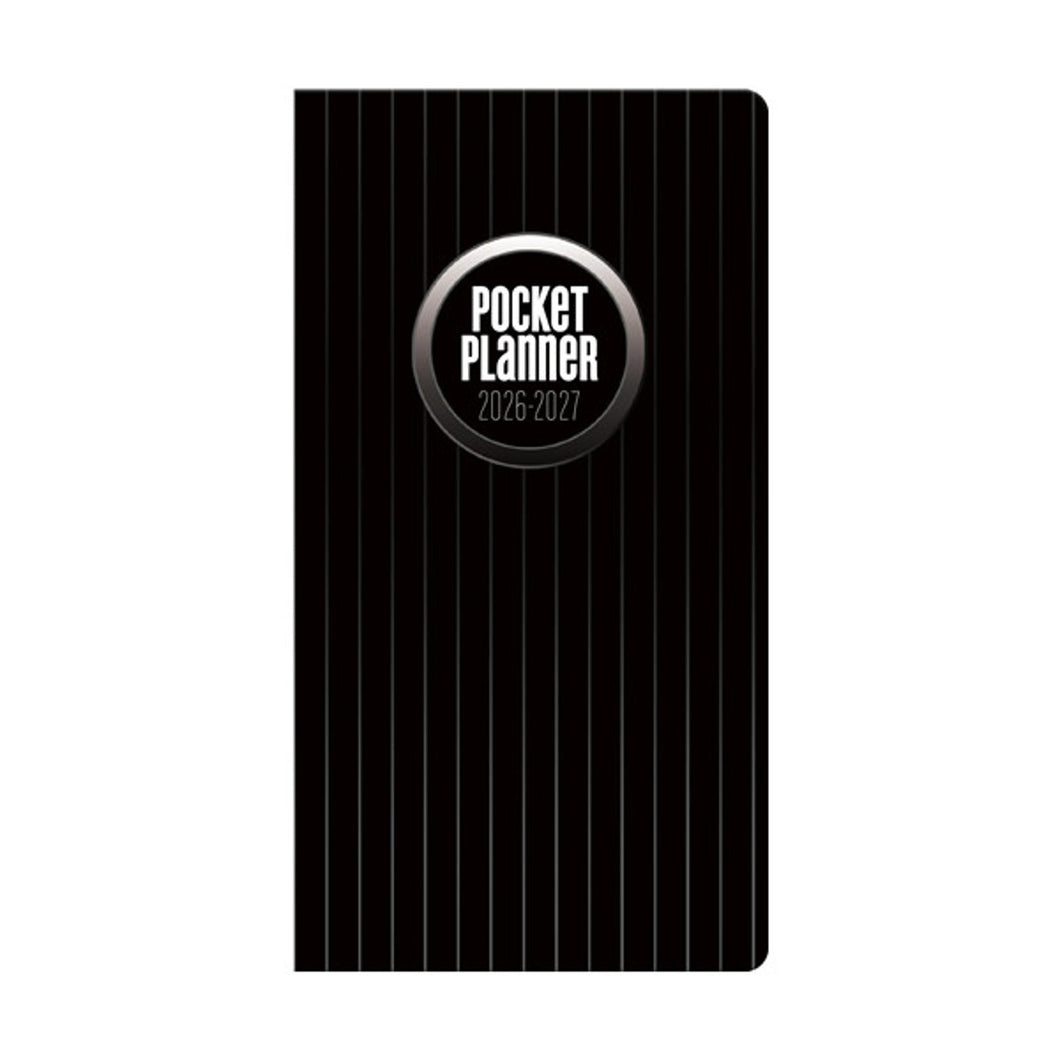 Trends International Classic Black 2026-2027 Pocket Planner