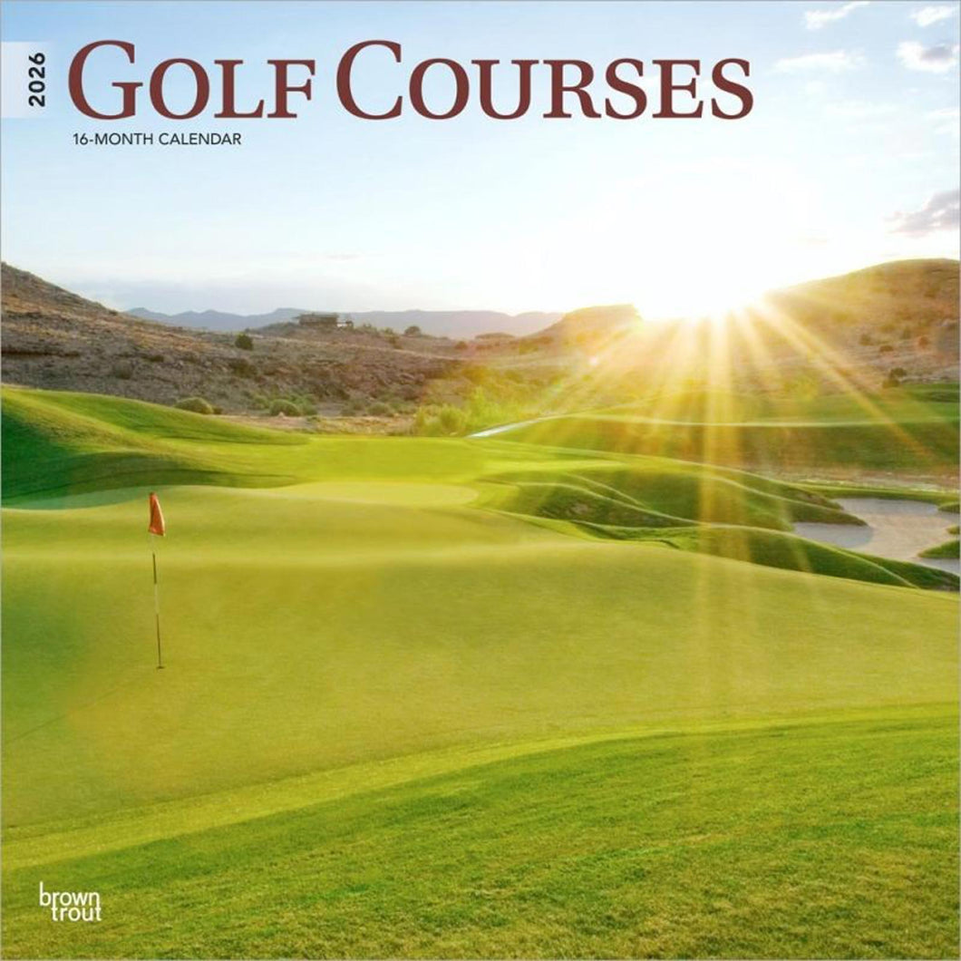 Browntrout Golf Courses 2026 12 x 12 Wall Calendar