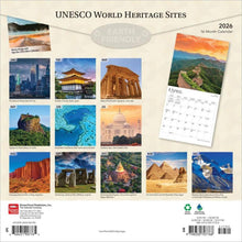 Load image into Gallery viewer, Browntrout UNESCO World Heritage Sites 2026 12 x 12 Wall Calendar
