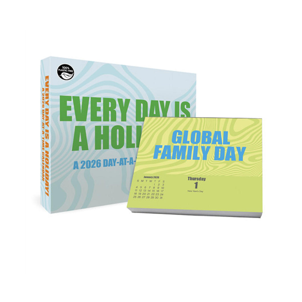 Trends International Celebrate Daily 2026 Day-at-a-Time Box Calendar