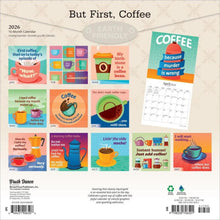 Load image into Gallery viewer, Browntrout But First Coffee 2026 12 x 12 Wall Calendar

