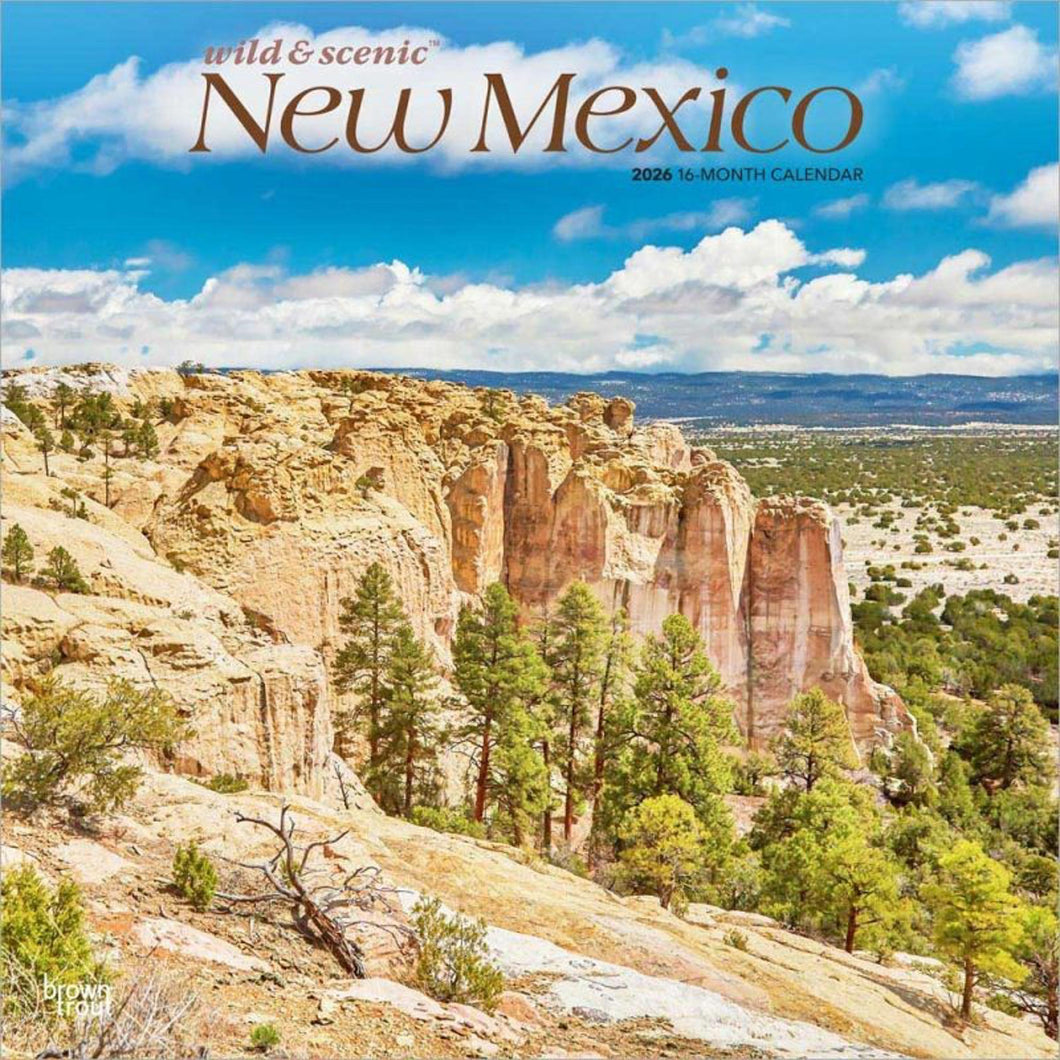 Browntrout New Mexico Wild & Scenic 2026 12 x 12 Wall Calendar