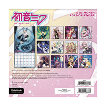 Load image into Gallery viewer, Trends International Hatsune Miku 2026 7 x 7 Mini Calendar

