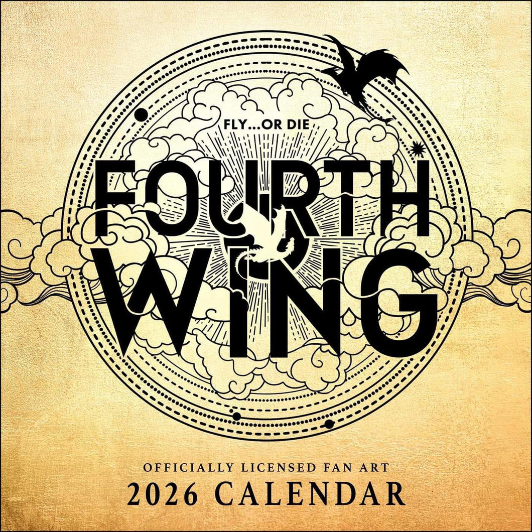 Andrews McMeel Fourth Wing Officially Licensed Fan Ar 12x12 2026 Wall Calendar