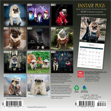 Load image into Gallery viewer, Browntrout Fantasy Pugs OFFICIAL 2026 7 x 7 Mini Calendar
