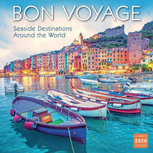 Load image into Gallery viewer, Sellers Publishing Bon Voyage 2026 12 x 12 Wall Calendar
