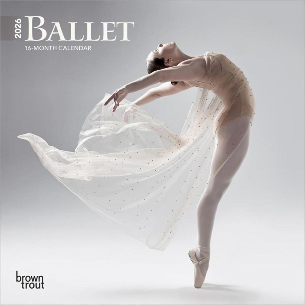Browntrout Ballet 2026 7 x 7 Mini Calendar