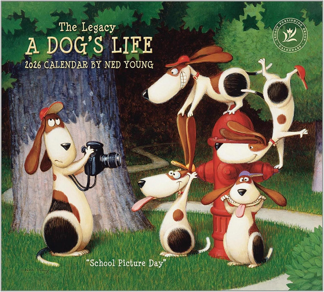 Legacy A Dog's Life 2026 Wall Calendar
