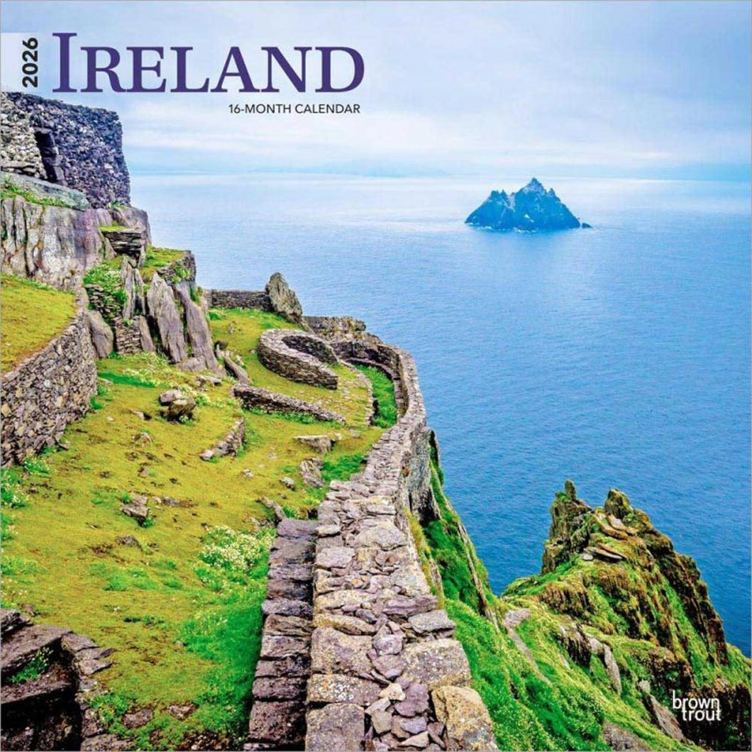 Browntrout Ireland 2026 12 x 12 Wall Calendar