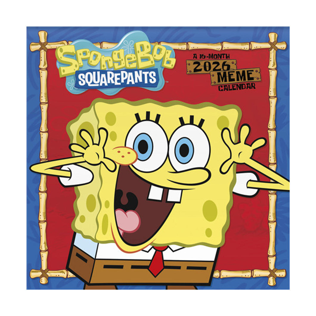Trends International SpongeBob Squarepants 2026 12 x 12 Wall Calendar